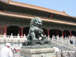 Bronze lion